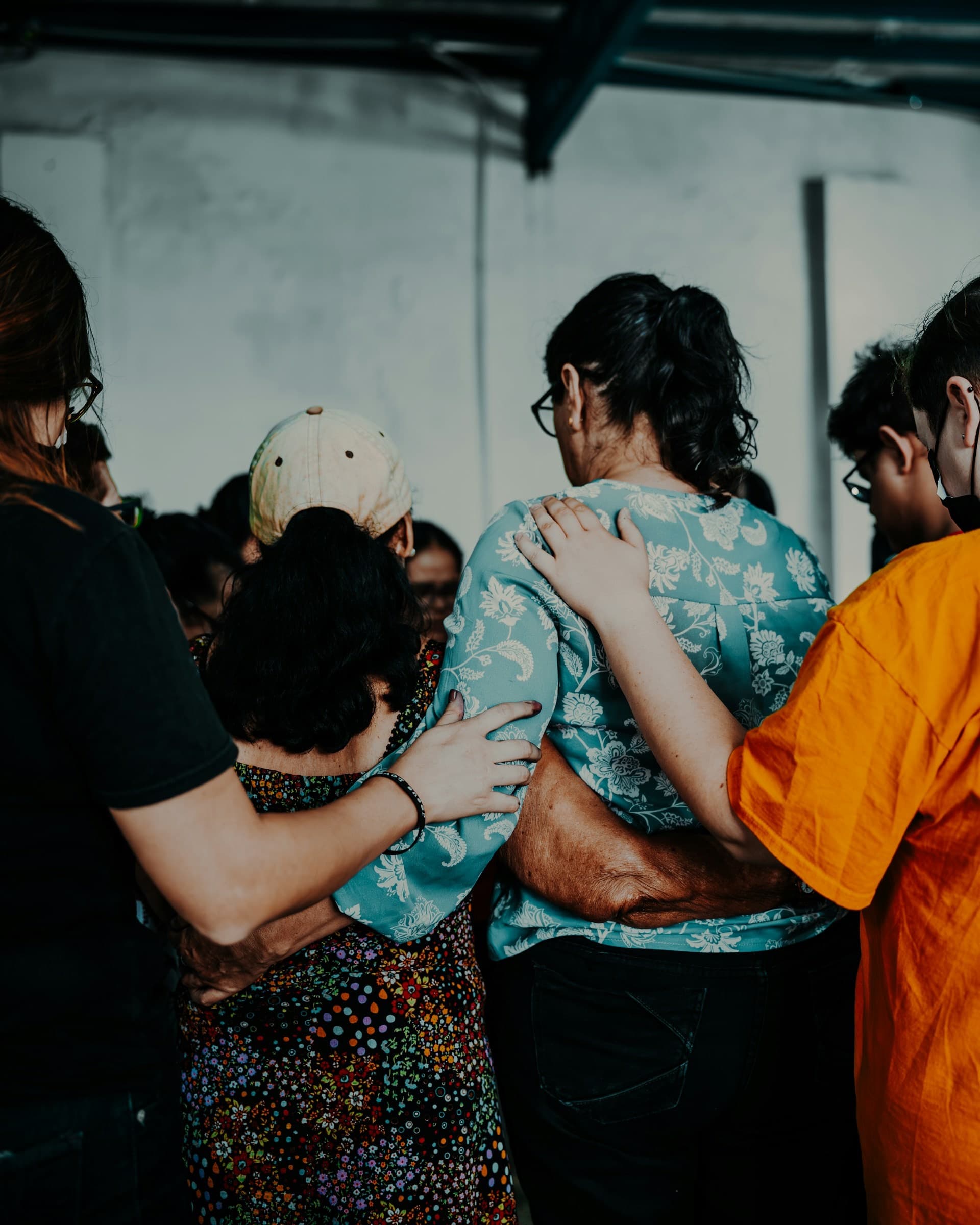 Agape Anglican Church gathered for worship (stock photograph by Elianna Gill)